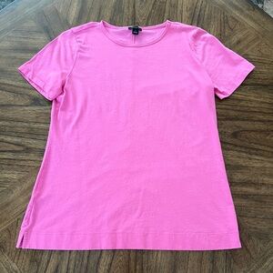 Ann Taylor Vibrant Pink Short Sleeve Tee